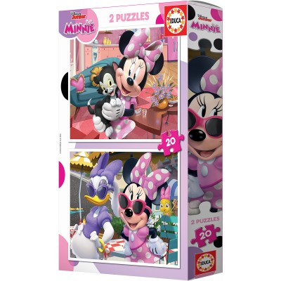 Puzzle 20 piese Educa - 2 Puzzles Minnie (Educa-19297) 2