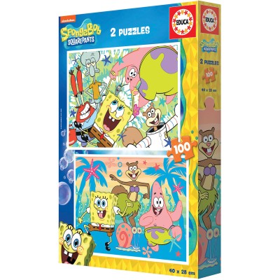 Puzzle 100 piese Educa - Sponge Bob (Educa-19389) 2