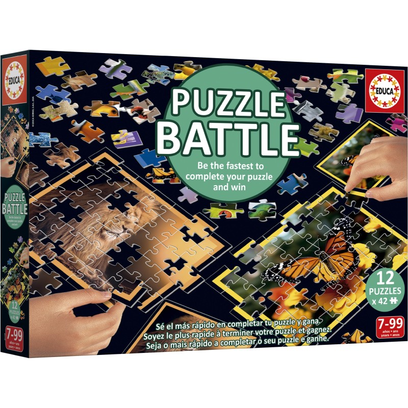 Puzzle 12 piese Educa - Battle Natura (Educa-20119)