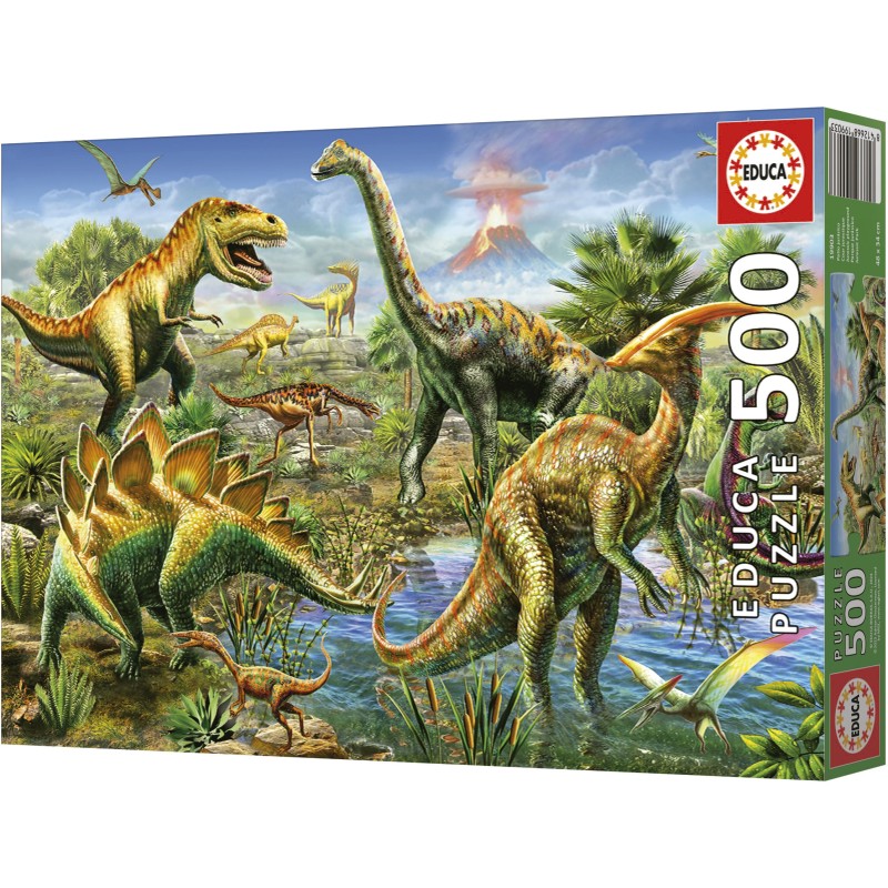 Puzzle 500 piese Educa - Jurassic Playground (Educa-19903)
