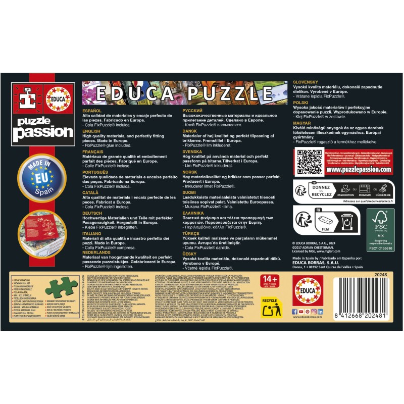 Puzzle 1000 piese Educa - Miniature Puzzle - Symbols of Europe (Educa-20248)