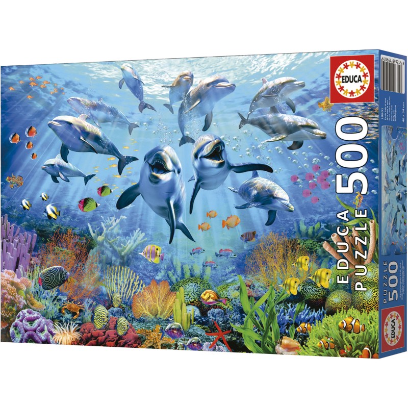 Puzzle 500 piese Educa - Party under the sea (Educa-19901)