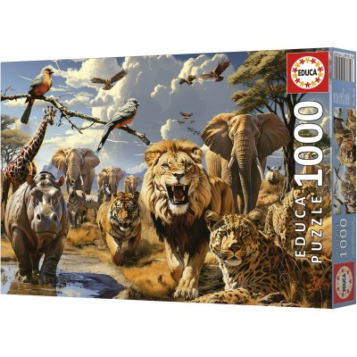 Puzzle 1000 piese Educa - Wild Animals (Educa-19920)