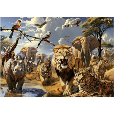 Puzzle 1000 piese Educa - Wild Animals (Educa-19920) 2