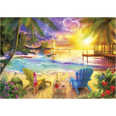 Puzzle 1000 piese Educa - Love Beach (Educa-20255) 2