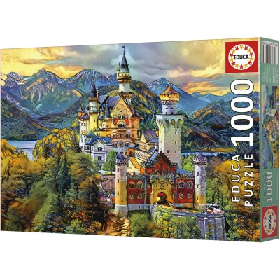 Puzzle 1000 piese Educa - Gavidia Pedro: Neuschwanstein Castle (Educa-19933)
