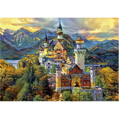 Puzzle 1000 piese Educa - Gavidia Pedro: Neuschwanstein Castle (Educa-19933) 2
