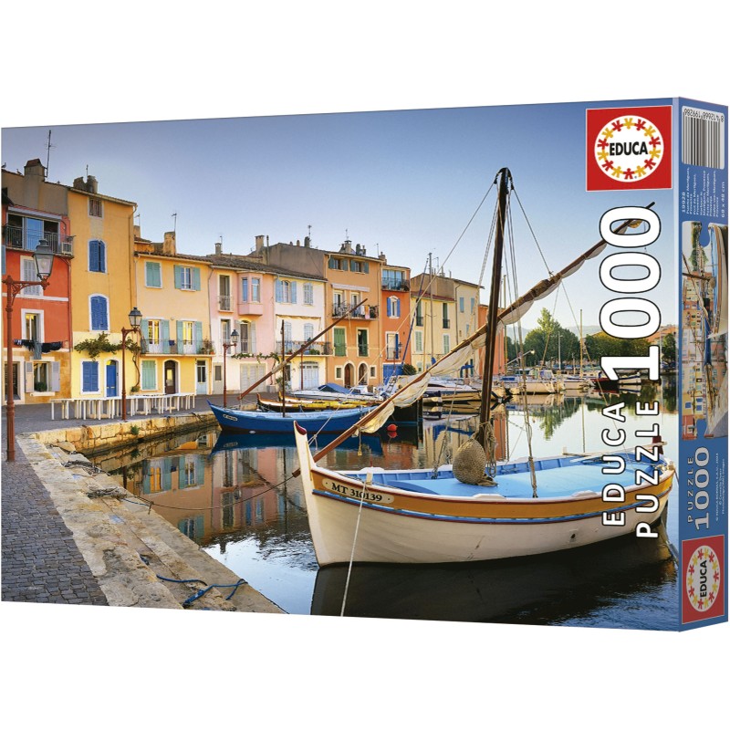 Puzzle 1000 piese Educa - Harbour In Martigues. Provence (Educa-19928)