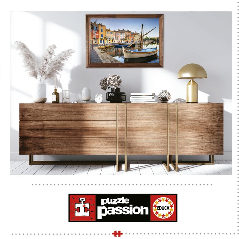 Puzzle 1000 piese Educa - Harbour In Martigues. Provence (Educa-19928)