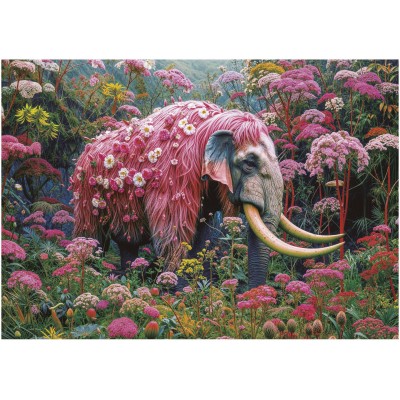 Puzzle 1000 piese Educa - Floral Elephant (Educa-20229) 2
