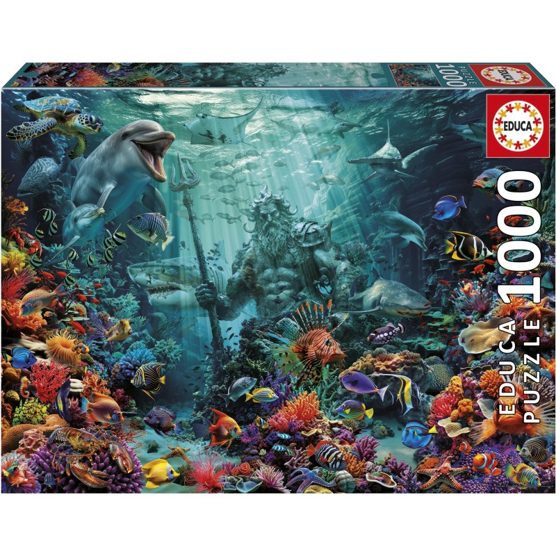 Puzzle 1000 piese Educa - Coral Reef Poseidon (Educa-20174)