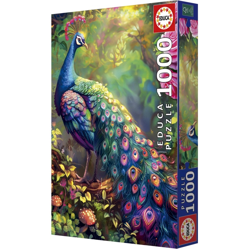 Puzzle 1000 piese Educa - Peacock Garden (Educa-20262)