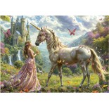 Puzzle 500 piese Educa - Fairies, Unicorns and Butterflies (Educa-20243)