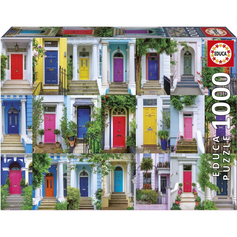 Puzzle 1000 piese Educa - Doors Of Notting Hill (Educa-20177)