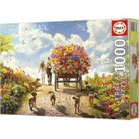 Puzzle 1000 piese Educa - Carrying Flowers (Educa-19921)