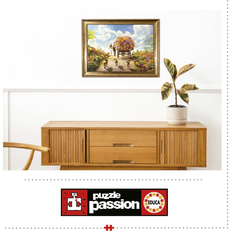 Puzzle 1000 piese Educa - Carrying Flowers (Educa-19921)