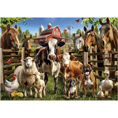 Puzzle 500 piese Educa - Farmyard Buddies (Educa-19905) 2
