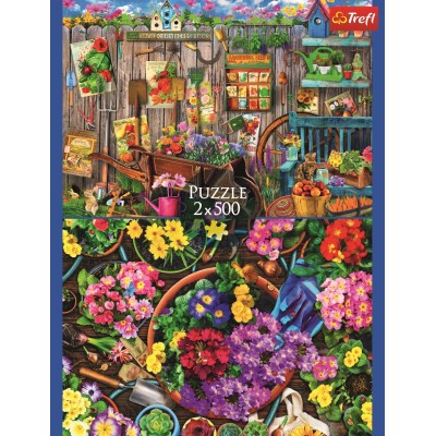 Puzzle 500 piese Trefl - Working in the Garden (Trefl-37529)