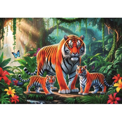 Puzzle 200 piese XXL Trefl - Tiger habits (Trefl-13330) 2
