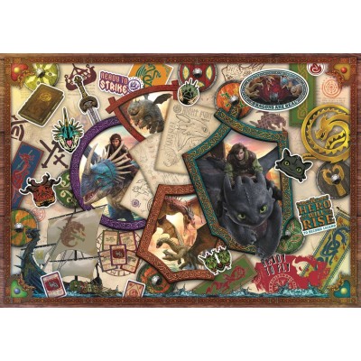 Puzzle 1000 piese Trefl - How to Train Your Dragon - Heroes (Trefl-10959) 2