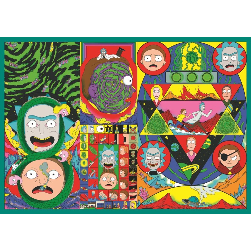 Puzzle 250 piese Trefl - The Twisted World Of Rick And Morty (Trefl-13338)