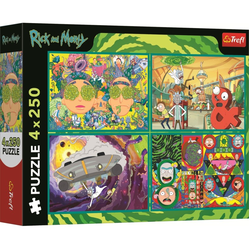 Puzzle 250 piese Trefl - The Twisted World Of Rick And Morty (Trefl-13338)