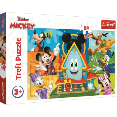 Puzzle 24 piese XXL Trefl - Mickey Mouse And Friends (Trefl-14351)