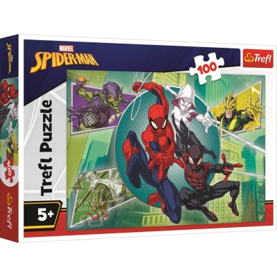 Puzzle 100 piese Trefl - Spider Mask (Trefl-16519)