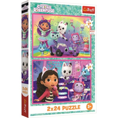 Puzzle 24 piese Trefl - Playing With Gabby (Trefl-34433) 2