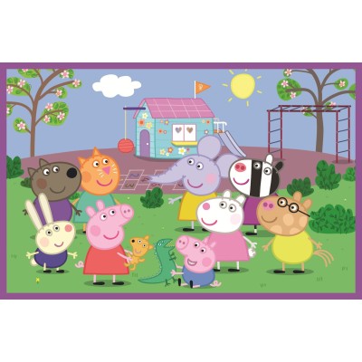 Puzzle 24 piese Trefl - Peppa On The Playground (Trefl-34435)