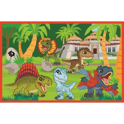 Puzzle 24 piese Trefl - Little Dinosaurs (Trefl-34437)