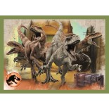 Puzzle 35 piese Trefl - Threatening Dinosaurs (Trefl-34607)