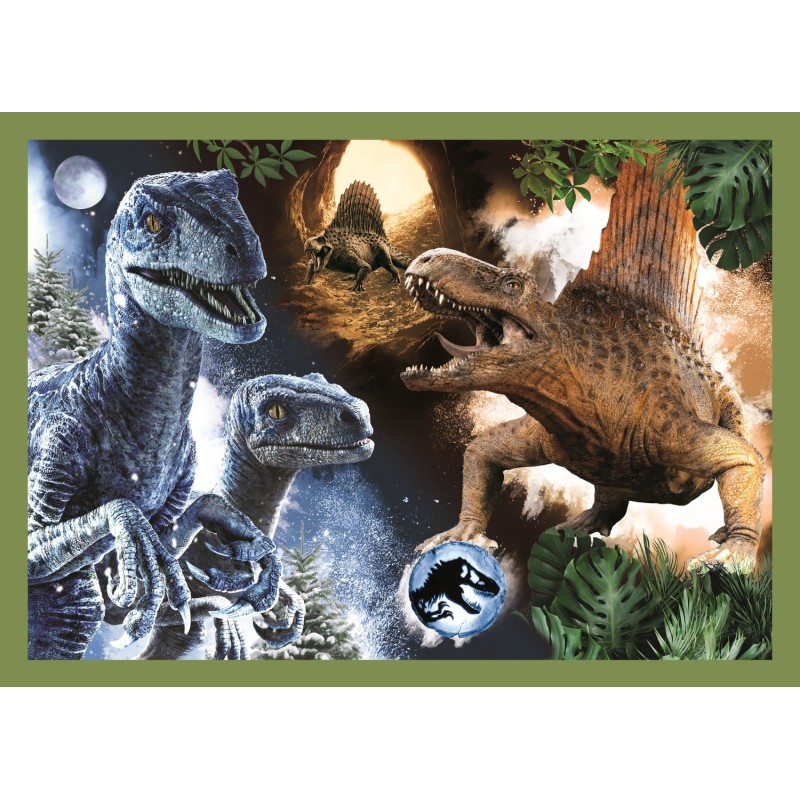 Puzzle 35 piese Trefl - Threatening Dinosaurs (Trefl-34607)