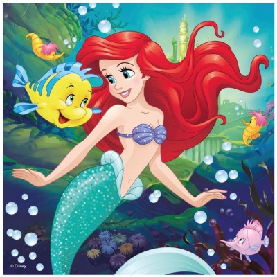 Puzzle pătrat 55 piese Dino - Happy Princesses (Dino-33541)