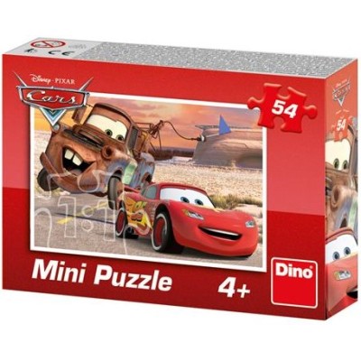 Puzzle 54 piese Dino - Mini-puzzle Cars (Dino-33121-CarsRouge)