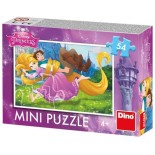 Puzzle 54 piese Dino - Mini-puzzle Tangled (Dino-33121-Raiponce)