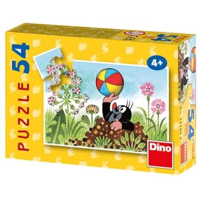 Puzzle 54 piese Dino - Mini Puzzle - The Little Mole: Ball (Dino-33106-Ballon)