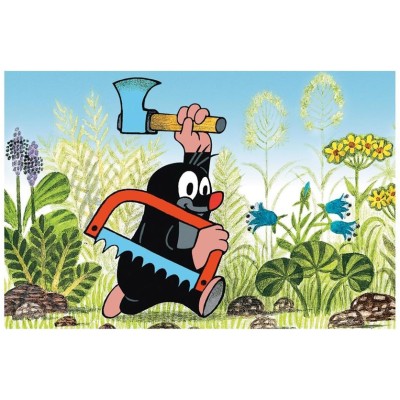 Puzzle 54 piese Dino - Mini Puzzle - The Little Mole: Saw (Dino-33106-Scie) 2