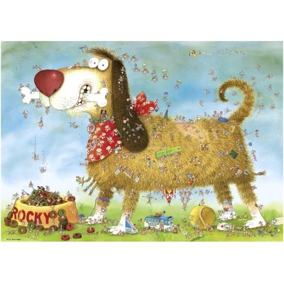 Puzzle 1000 piese Heye - Marino Degano: Jigsaw Puzzle - Degano: A Dog's Life (Heye-30066) 2
