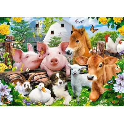 Puzzle 60 piese Castorland - Farm Friends...