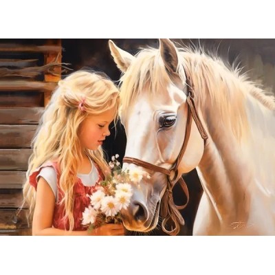 Puzzle 180 piese Castorland - My Friend Horse...