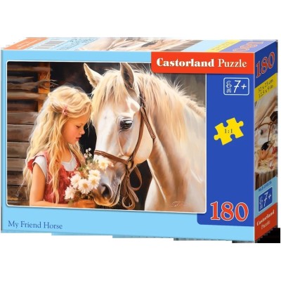 Puzzle 180 piese Castorland - My Friend Horse... 2