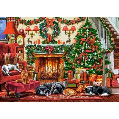 Puzzle 260 piese Castorland - Cozy Fireplace...
