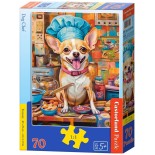 Puzzle 70 piese Castorland - Dog Chef (Castorland-070206)