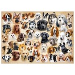 Puzzle 200 piese Castorland - Collage with Dogs (Castorland-222162)