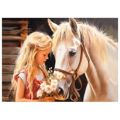 Puzzle 200 piese Castorland - My Friend Horse...