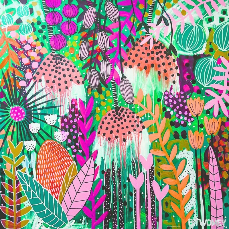 Puzzle pătrat 1000 piese Heye - Bernadette Twomey: Ruby Sunshine (Heye-30036)