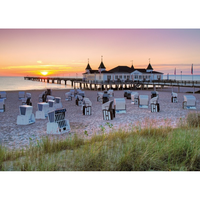 Puzzle 1000 piese Ravensburger - Jigsaw Puzzle - Ostseebad Ahlbeck, Us (Ravensburger-00644)