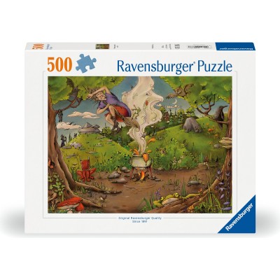 Puzzle 500 piese Ravensburger - With the Forest Witch (Ravensburger-00777)