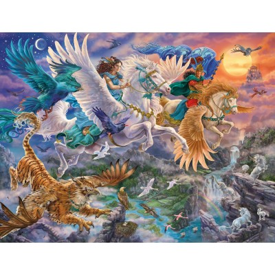 Puzzle 2000 piese Ravensburger - Through the Air on the Pegasus (Ravensburger-00806) 2